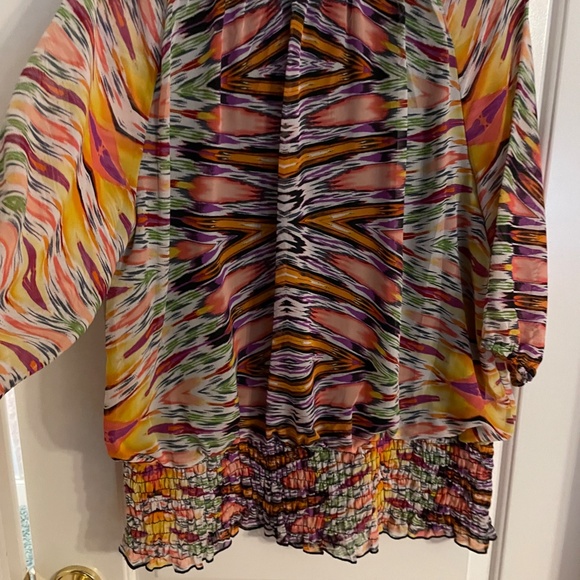 New Directions Blouse Bright Colors - Picture 8 of 11